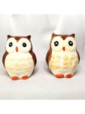 Vintage Owl Salt and Pepper Shakers By Better Homes and Garden Stoppers Intact